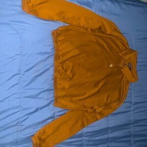 A brown long sleeve l, perfect for fall.